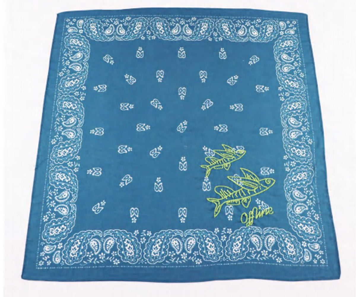Printed square scarf specimen