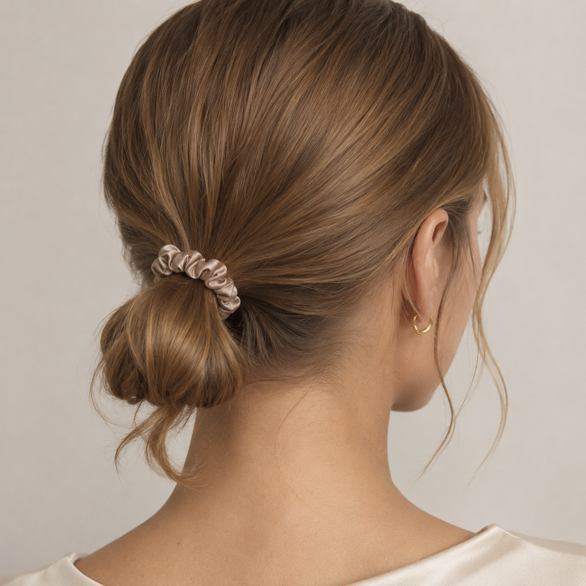 Scrunchie Set | Champagne Solid Color | Custom & Wholesale | Hengwang Garment