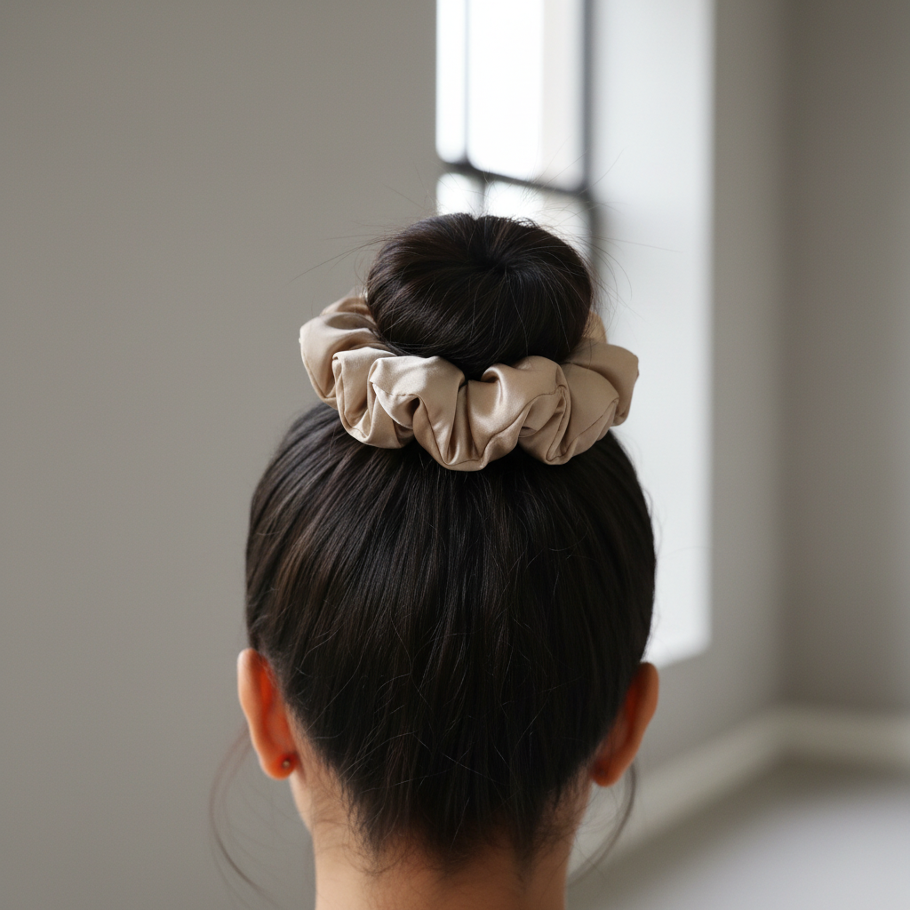 Scrunchie Set | Champagne Solid Color | Custom & Wholesale | Hengwang Garment