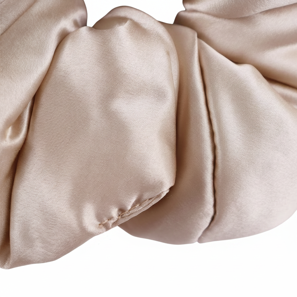 Scrunchie Set | Champagne Solid Color | Custom & Wholesale | Hengwang Garment
