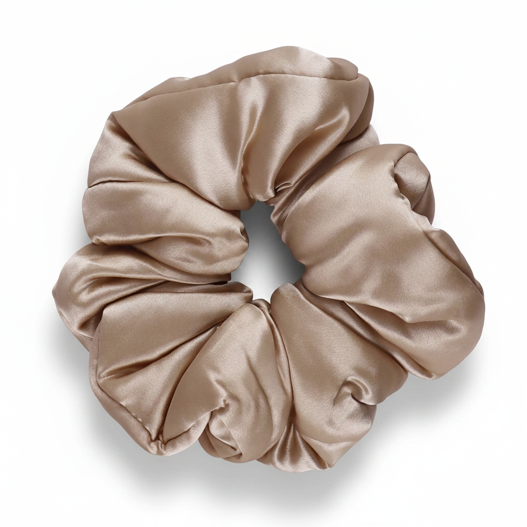 Scrunchie Set | Champagne Solid Color | Custom & Wholesale | Hengwang Garment