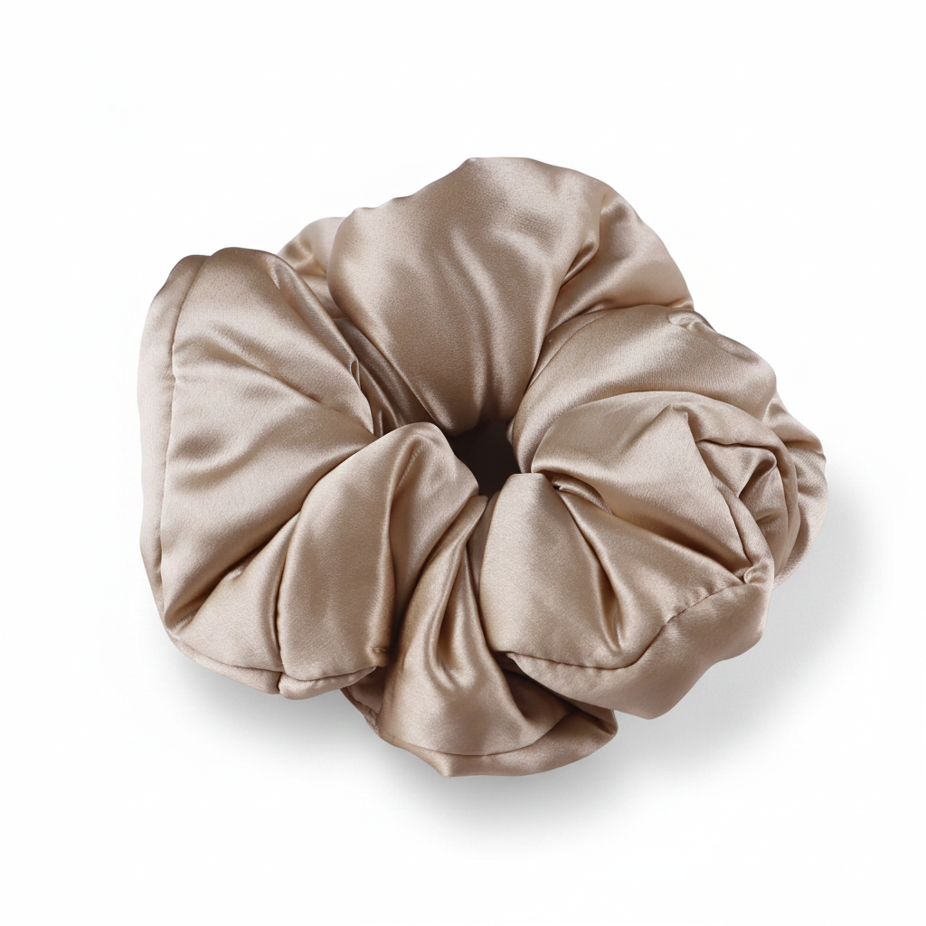 Scrunchie Set | Champagne Solid Color | Custom & Wholesale | Hengwang Garment