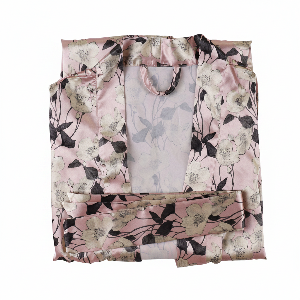 Silk Sleep Set | Pink Rose Gold Solid Color | Custom & Wholesale | Hengwang Garment
