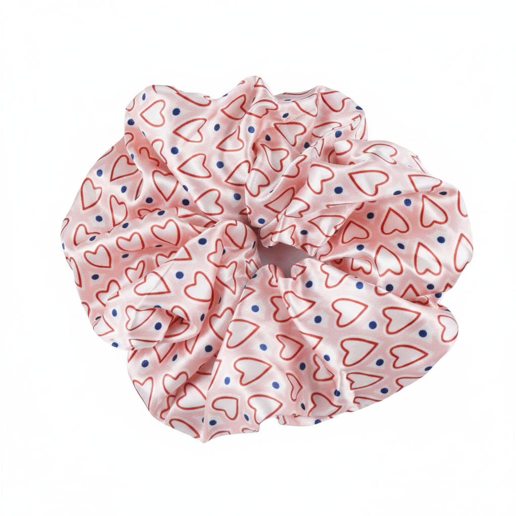 Silk Eye Mask & Scrunchie Set | Pink & Pink Rose Gold Solid Color | Custom & Wholesale | Hengwang Garment