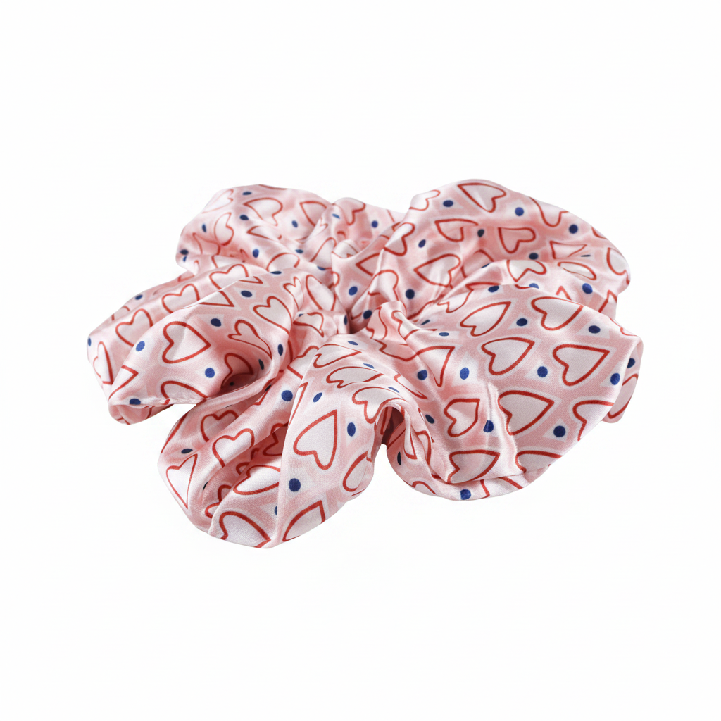 Silk Eye Mask & Scrunchie Set | Pink & Pink Rose Gold Solid Color | Custom & Wholesale | Hengwang Garment