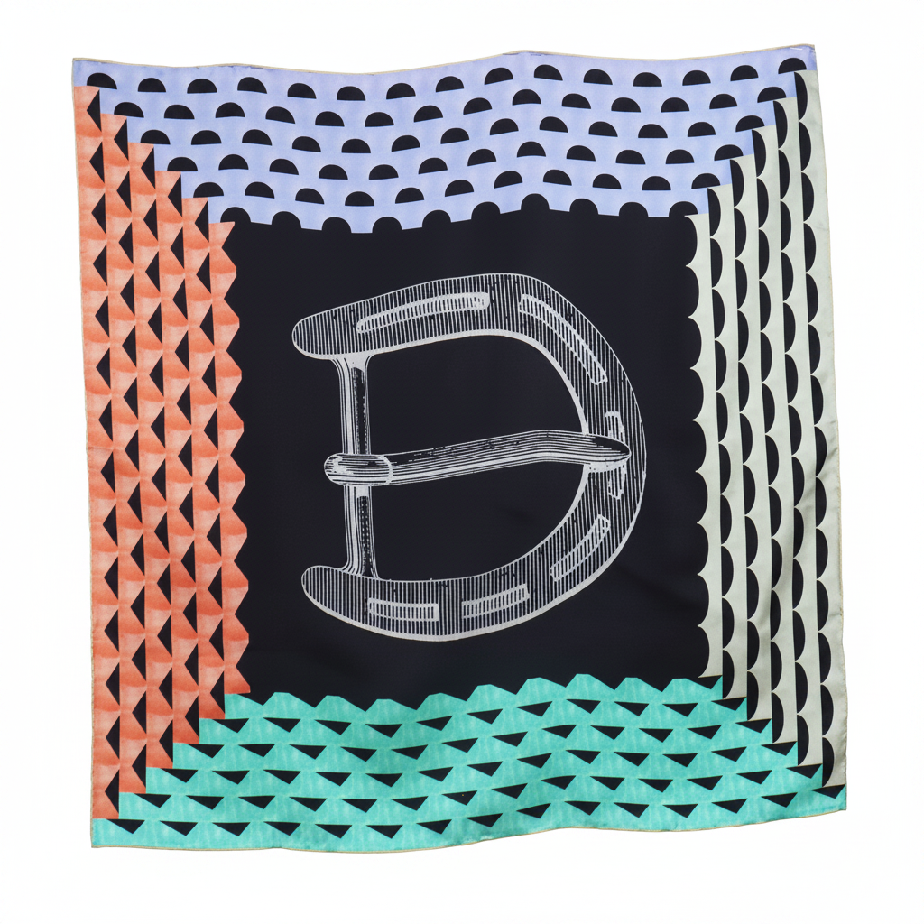 Silk Square Scarf | Multicolor Double-Sided Digital Print | Custom & Wholesale | Hengwang Garment